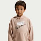 Conjunto de 2 piezas con sudadera sin cierre de French Terry oversized para niños talla pequeña Nike Sportswear In The Zone