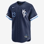 Salvador Perez Kansas City Royals City Connect Men's Nike Dri-FIT ADV MLB Limited Jersey - Navy