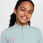 Haut d'entraînement de foot à manches longues et 1/4 de zip Dri-FIT Nike Academy pour ado
