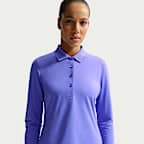 Nike Golf Club Women's Dri-FIT UV Long-Sleeve Golf Polo