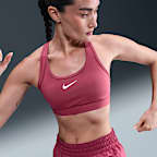 สปอร์ตบราผู้หญิงเสริมฟองน้ำ Nike Swoosh Medium Support