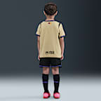 F.C. Barcelona 2025/26 Stadium Away Younger Kids' Kobe Football Replica 3-Piece Kit