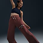 Nike Sportswear Phoenix Fleece Women's High-Waisted Wide-Leg Logo Pants