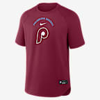 Playera Nike Dri-FIT de la MLB para hombre Philadelphia Phillies Authentic Collection Batting Practice Pregame