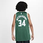 Maglia Milwaukee Bucks 2023/24 Icon Edition Swingman Nike NBA – Ragazzo/a