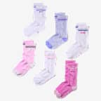 Nike Everyday Kids' Cushioned Crew Socks (6 Pairs) - Multi-Color