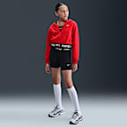 Nike Pro Fleece Big Kids' (Girls') Dri-FIT Full-Zip Hoodie