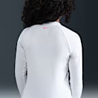 Playera de manga larga Dri-FIT UV para niña talla grande Nike Swim Hydroguard