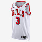 Chicago Bulls Association Edition Nike Dri-FIT NBA Swingman-trøje til mænd - hvid