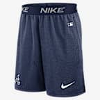 Shorts de la MLB Nike Dri-FIT para hombre Atlanta Braves Authentic Collection Practice - Azul marino
