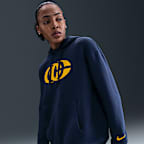 Sudadera con gorro sin cierre de básquetbol de tejido Fleece Nike Caitlin Clark Phoenix