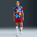 FC Barcelona Academy Pro Nike Dri-FIT fotballoverdel for oppvarming til dame (fjerde drakt)