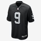 Jersey de fútbol americano Nike de la NFL Game para hombre Tyree Wilson Las Vegas Raiders - Negro
