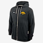 Iowa Sideline Men's Nike Dri-FIT College Full-Zip Hoodie - Black