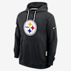 Sudadera con gorro sin cierre Nike Dri-FIT de la NFL para hombre Pittsburgh Steelers Initial Home Sideline - Negro