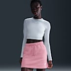 Falda de tiro medio para mujer Nike Sportswear Club Fleece