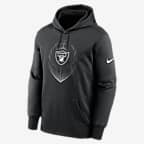 Las Vegas Raiders Icon Men’s Nike Therma NFL Pullover Hoodie - Black