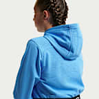 Sudadera con gorro Dri-FIT de cierre completo para niña talla grande Nike Pro Fleece