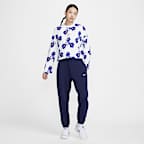 FFF Women's Nike Football Long-Sleeve Striped Top