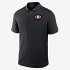 San Francisco 49ers Logo Victory Men's Nike Dri-FIT NFL Polo - Black