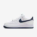 Nike Air Force 1 '07 Herrenschuh - Weiß/Weiß/Midnight Navy