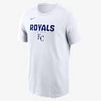 Kansas City Royals Bold Team Name Men's Nike MLB T-Shirt - White