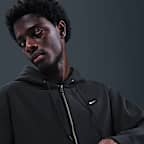 Nike Solo Swoosh Fleece-Kapuzenjacke mit durchgehendem Reißverschluss (Herren)