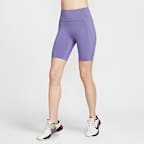 Nike Universa Women's High-Waisted 8" Biker Shorts with No Front Seam