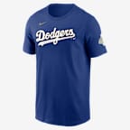 Mookie Betts Los Angeles Dodgers 2025 World Series Champion Gold Series Men's Nike MLB T-Shirt - Rush Blue