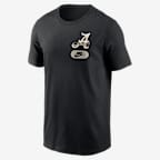 Alabama 2-Hit Men's Nike College T-Shirt - Black