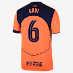 Gavi Barcelona 2025/26 Stadium Third Men's Nike Dri-FIT Soccer Jersey