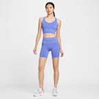 Nike Pro シームレス ウィメンズ Dri-FIT ハイウエスト 13cm バイカーショートパンツ