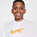 Playera de manga corta Dri-FIT para niño talla grande Nike Swim Hydroguard