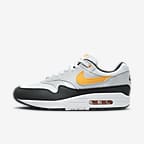 Nike Air Max 1-sko til mænd - hvid/sort/Pure Platinum/University Gold