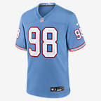 Jeffery Simmons Tennessee Titans Men's Nike NFL Game Football Jersey - Light Blue