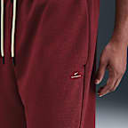 Nike Standard Issue angeraute Therma-FIT-Basketballhose mit offenem Saum (Herren)