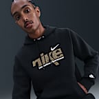 Sudadera con gorro sin cierre de tejido Fleece para hombre Nike Sportswear Club