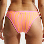 Slip bikini hipster con texture ondulata Nike Swim – Donna