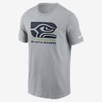 Seattle Seahawks Lockup Essential Men’s Nike NFL T-Shirt - Grey