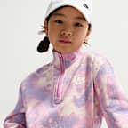Nike Sportswear Club Fleece Big Kids' (Girls') Long-Sleeve Half-Zip Top