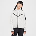Nike Sportswear Tech Fleece Big Kids' (Girls') Full-Zip Hoodie