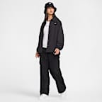 Chamarra de entrenador oversized de tejido Woven UV para mujer Nike Sportswear Essential