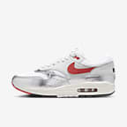 White/Metallic Silver/Neutral Grey/Chile Red