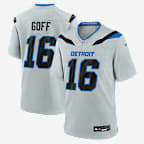Jared Goff Detroit Lions Rivalries Collection Men's Nike NFL Game Jersey - Silver