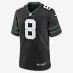 Jersey de fútbol americano Nike de la NFL Game para hombre Aaron Rodgers New York Jets - Negro