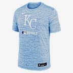Kansas City Royals Authentic Collection Velocity Men's Nike Dri-FIT MLB T-Shirt - Light Blue