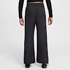 Spodnie z tkaniny z szerokimi nogawkami dla dużych dzieci (dziewcząt) Nike Sportswear