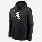 Chicago White Sox Logo Club Men's Nike MLB Pullover Hoodie - Black