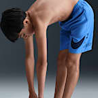 Shorts de playa o alberca con forro de ropa interior de 18 cm para niño talla grande Nike Swim Breaker