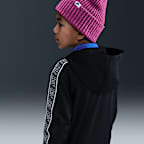 Nike Sportswear Club Dri-FIT-hættetrøje med lynlås til større børn